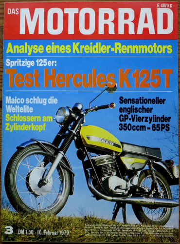 Das motorrad test - motorrad, 03/73