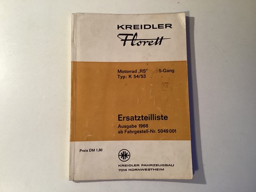 Kreidler ersatzteilkatalog - kreidler,