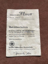 Betriebserlaubnis Kreidler