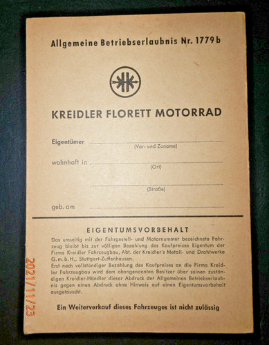 Kreidler florett typ 15 - kreidler,