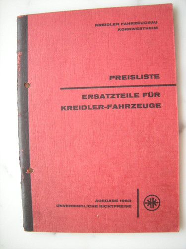 Kreidler preisliste - kreidler,
