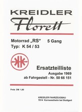 Ersatzteilliste Kreidler RS 5
